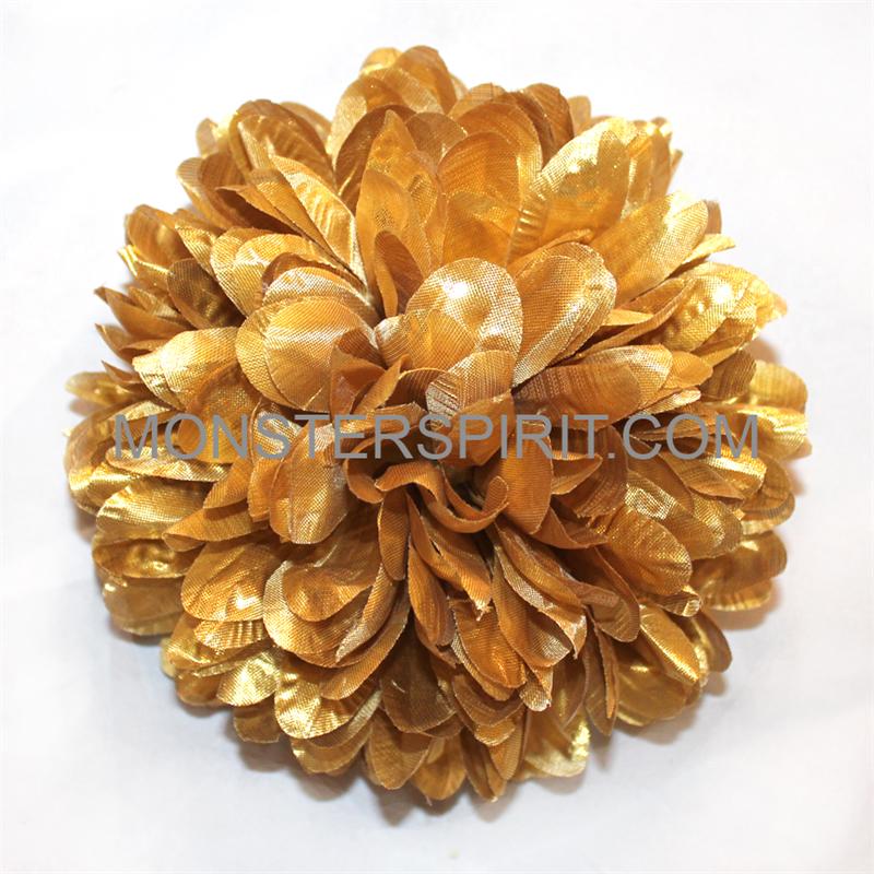 Flower - Mum - 6.5 Metallic Gold (12 pc)