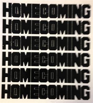 3/4 inch Homecoming sticker sheet